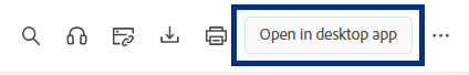 open in desktop app