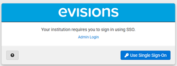 evisions sso screenshot