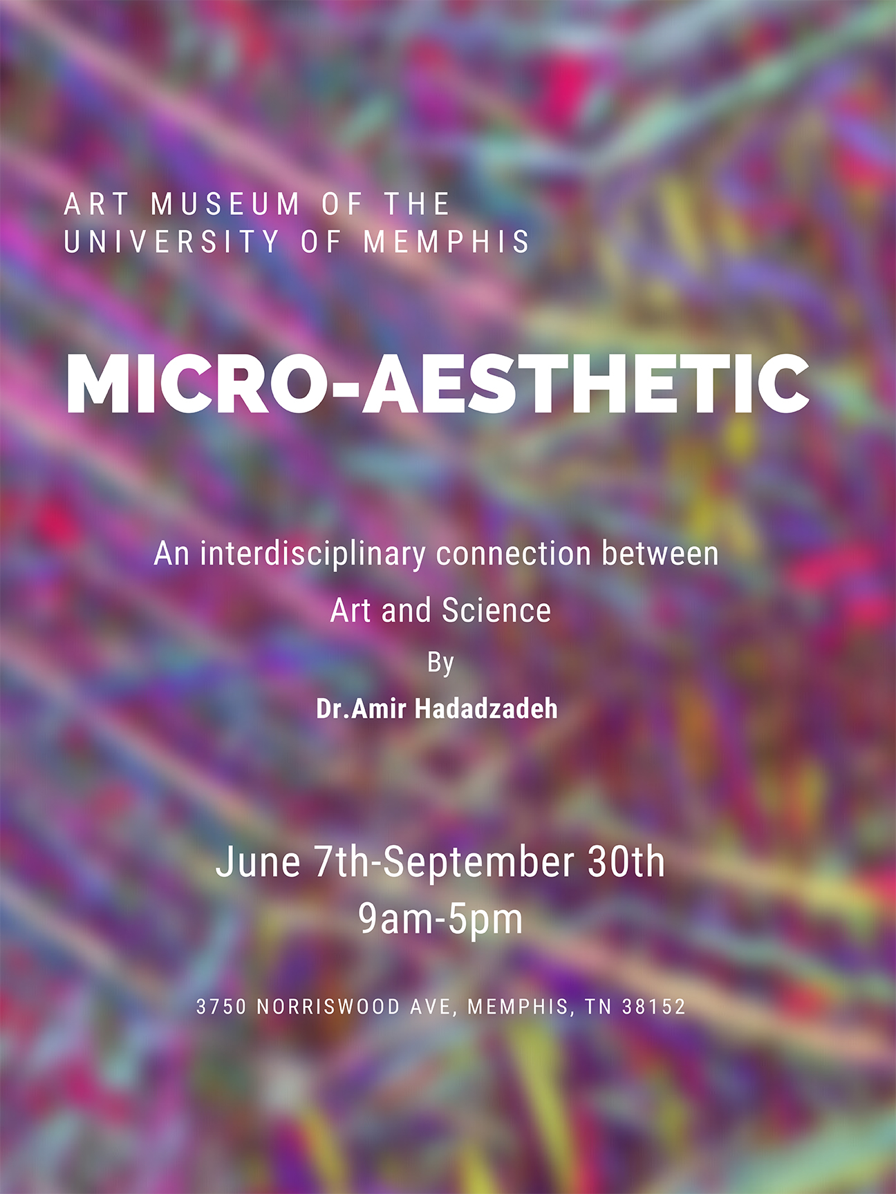 exhibition poster for Micro Aesthetic on view now in ArtLab