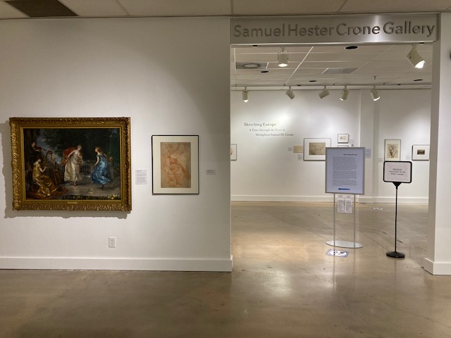 installation view of Sketching Europe Exhibition in Samuel Hester Crone Gallery