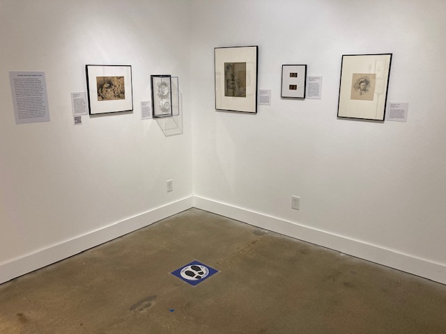 installation view of Sketching Europe Exhibition in Samuel Hester Crone Gallery