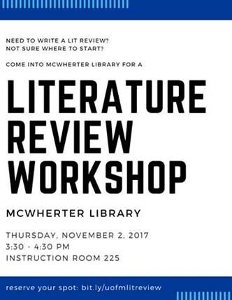 Literature Review Workshop