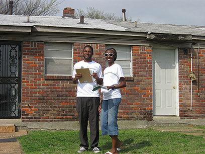 Students Conducting Survey