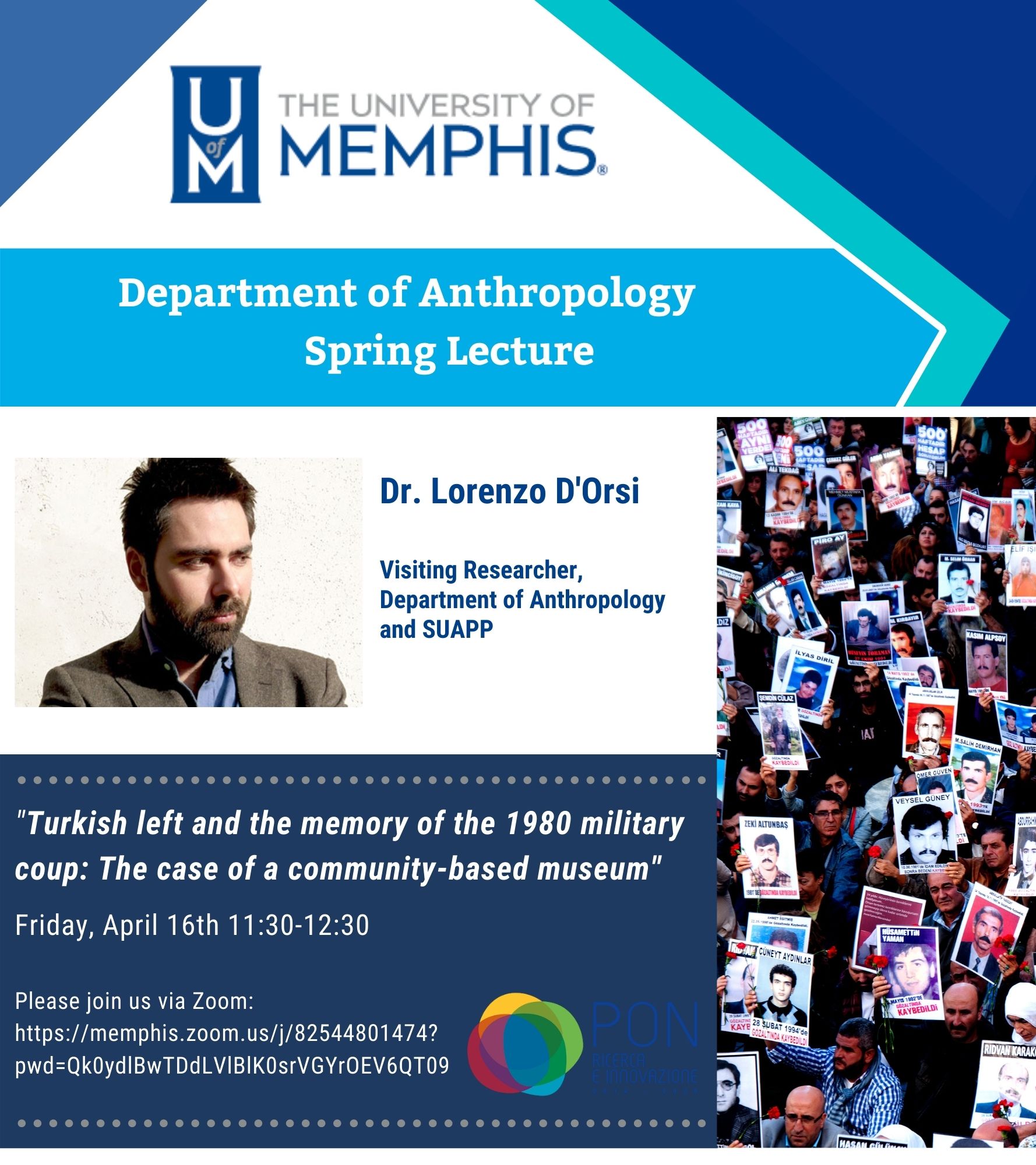 Spring Lecture Flyer (picture of Dr. D'Orsi, same text as description on this page)