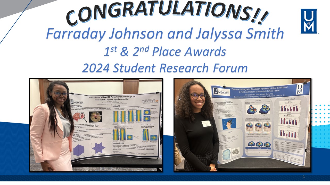 BME undergrads take top honors at 2024 Student Research Forum