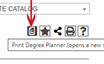 How to Print a Degree Planner from the catalog