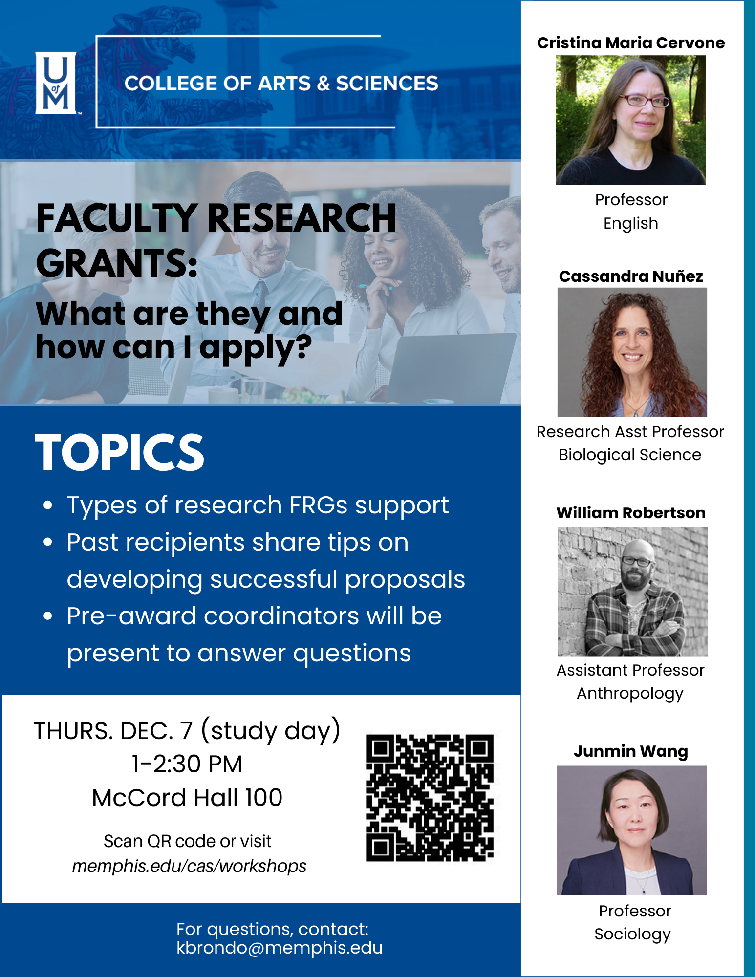 Faculty Research Grants: What are they and how can I apply?