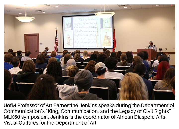 Earnestine Jenkins speaking at Communications Symposium