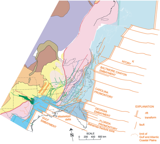 Breakup of Pangea, Opening of Atlantic Ocean