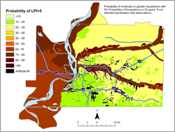 Memphis Hazard Map - 5% in 50 years LPI >5