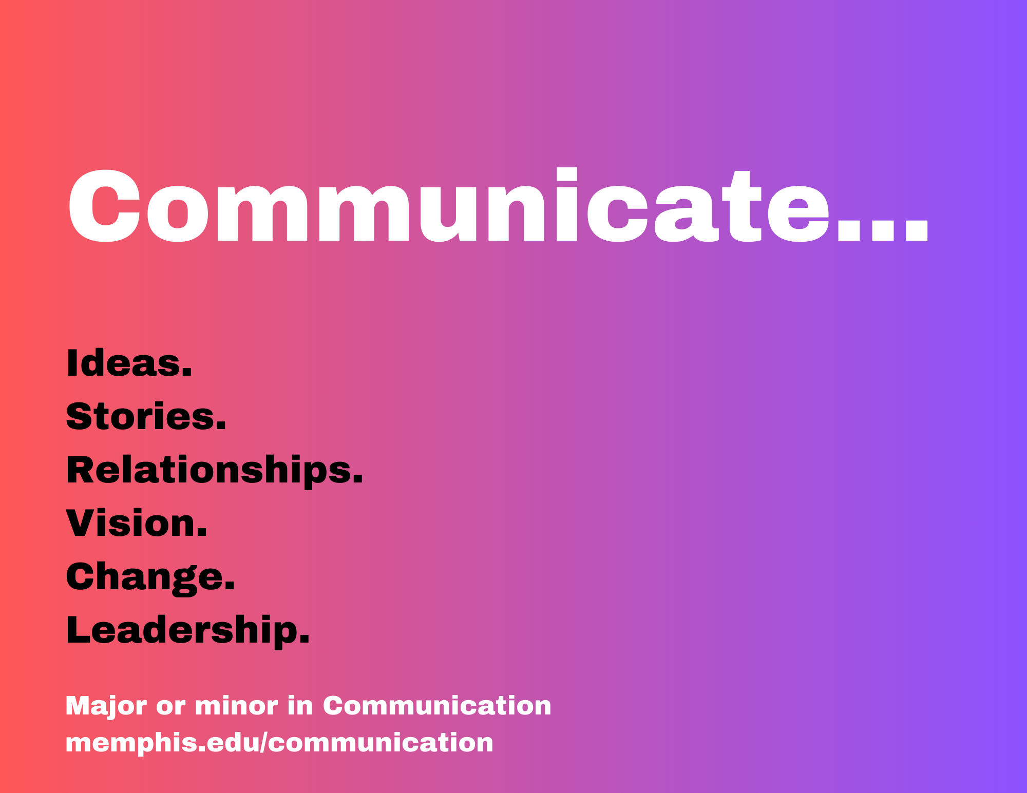 Communicate Flyer