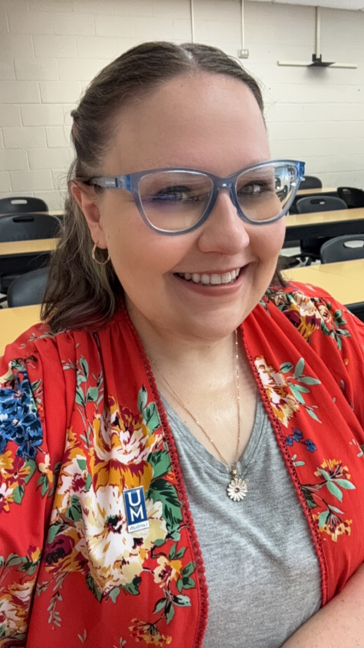 Woman smiling