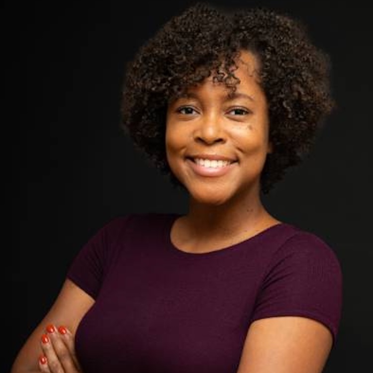 Woman smiling
