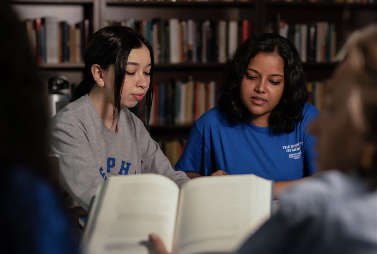 Grad Students Studying