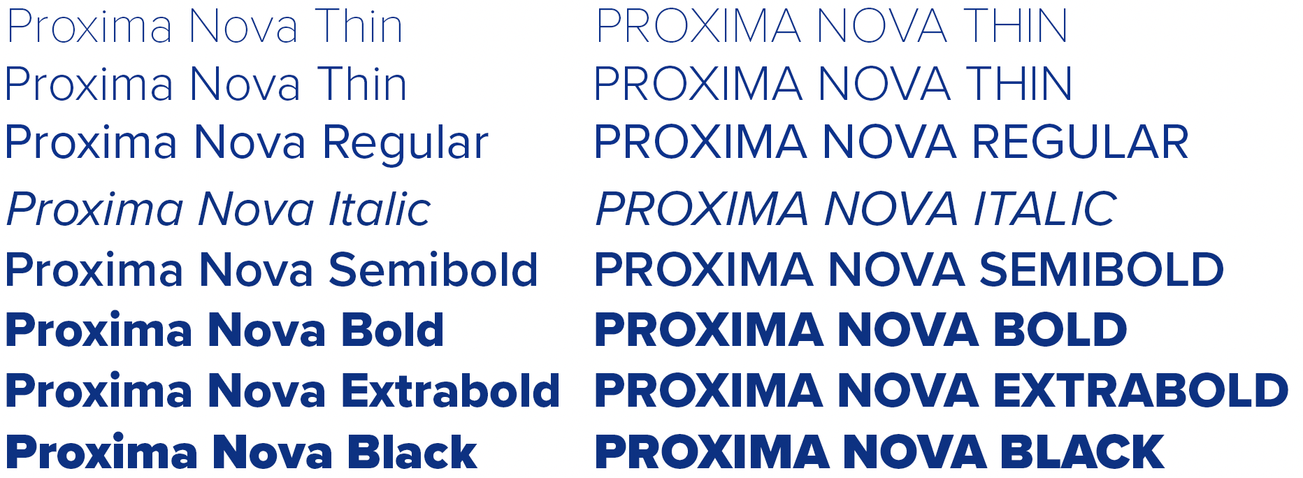 proxima nova fonts