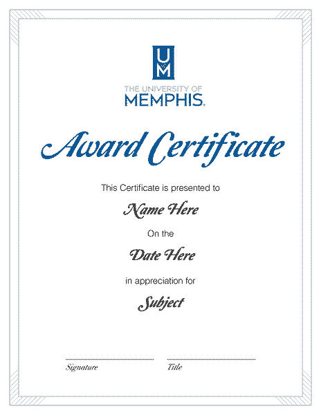 Award Certificate 2
