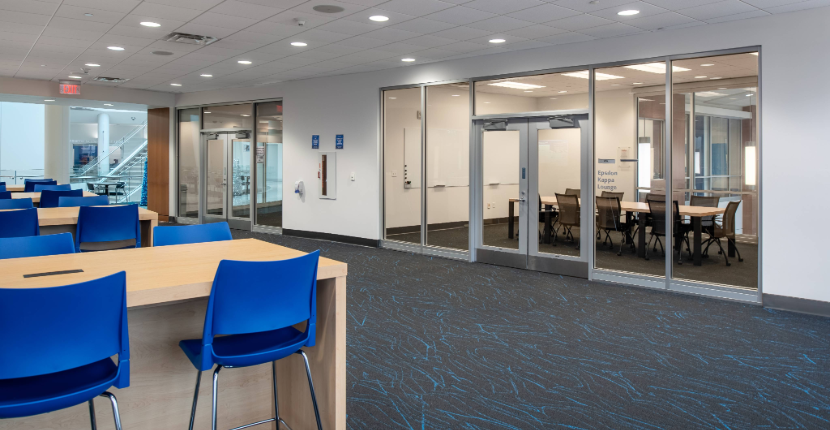 Entry area to conference room 201 and 203