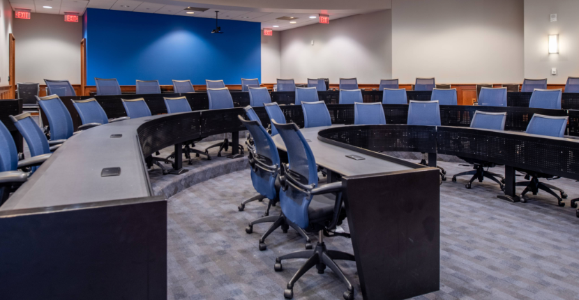 Photo of the Senate Chamber room - view of seating area