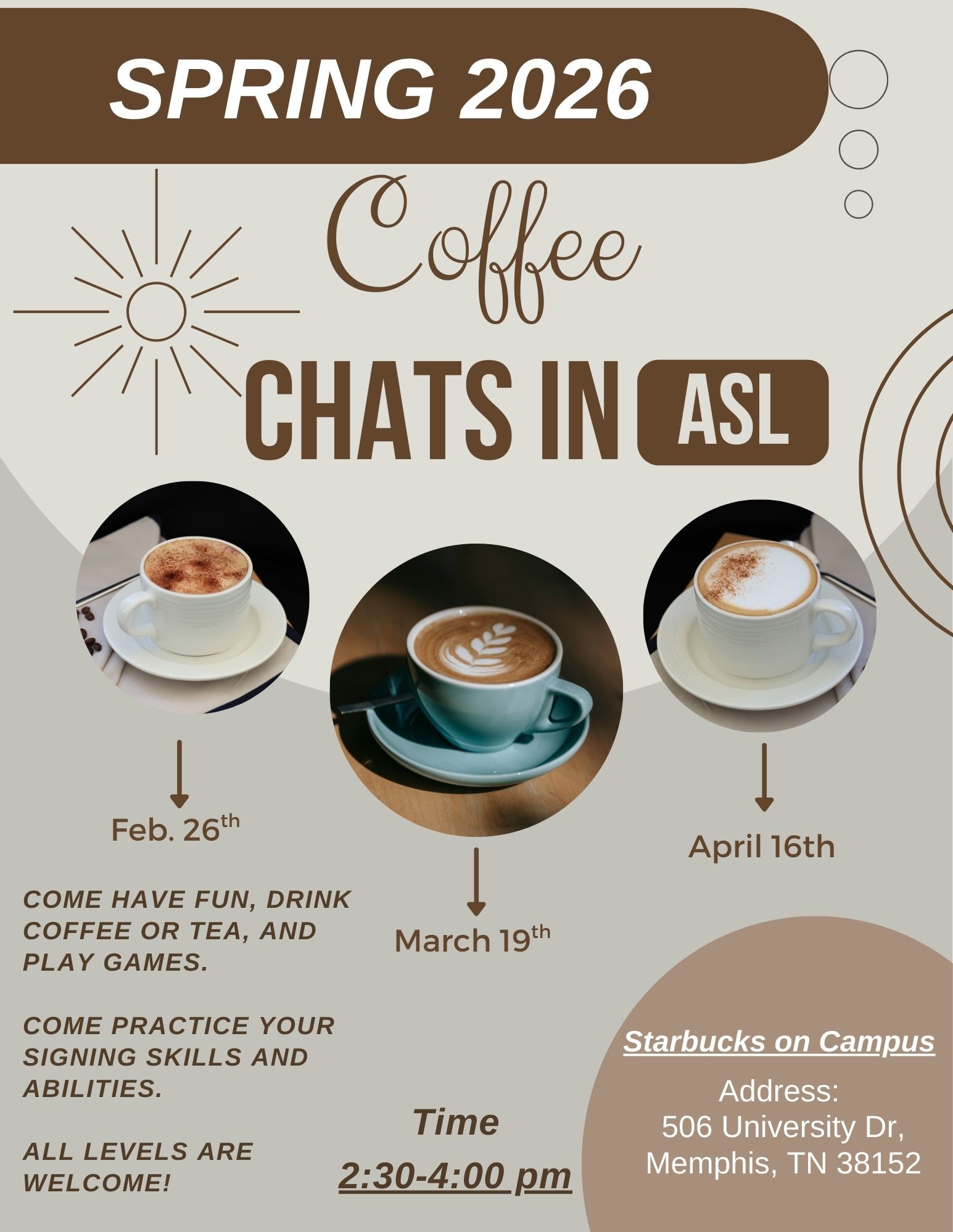 Coffee Chat in ASL 2026