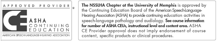 ASHA - NSSLHA CEU