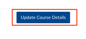 Canvas Settings update course details screenshot