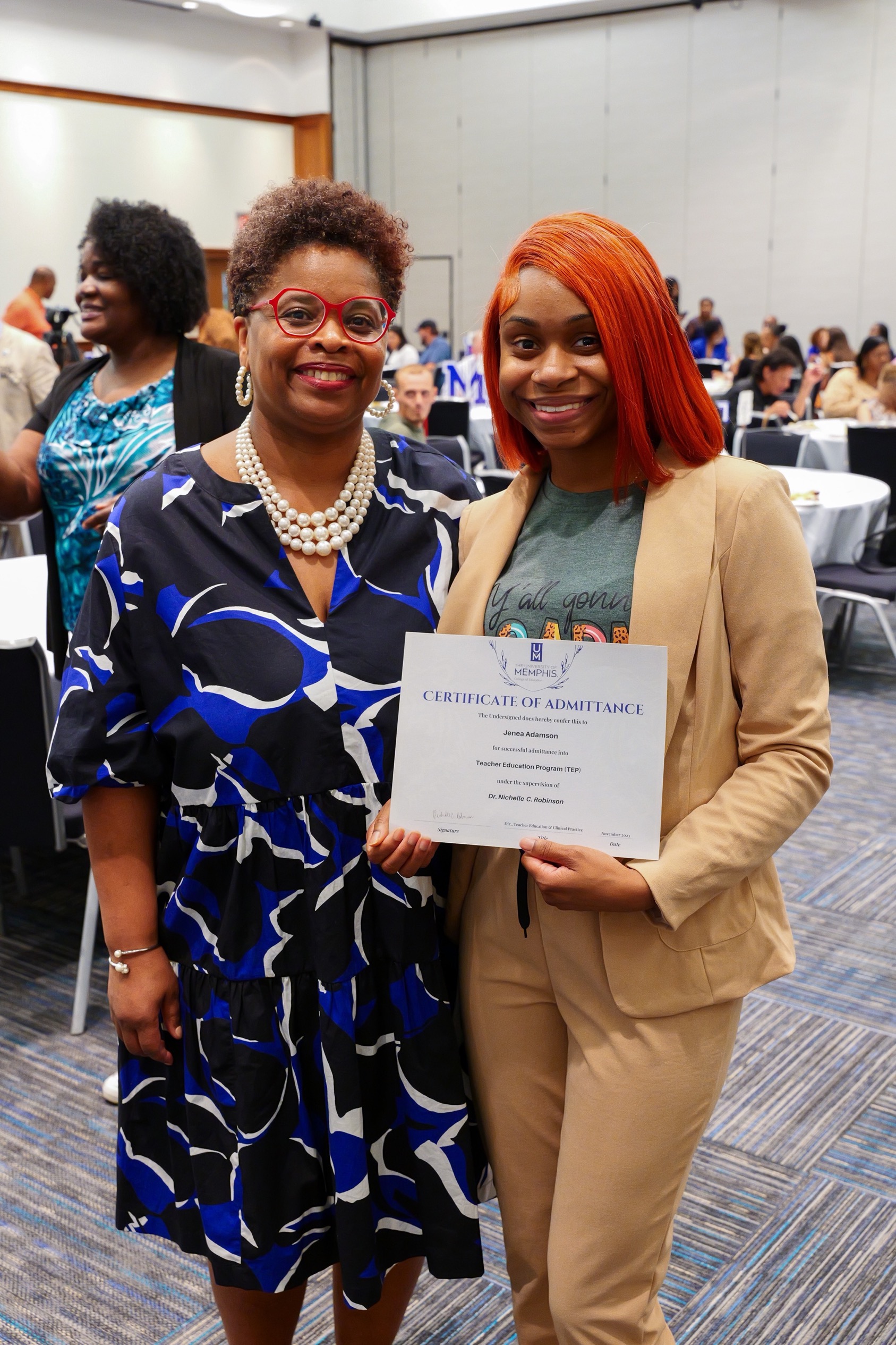 student awarded for academic achievement