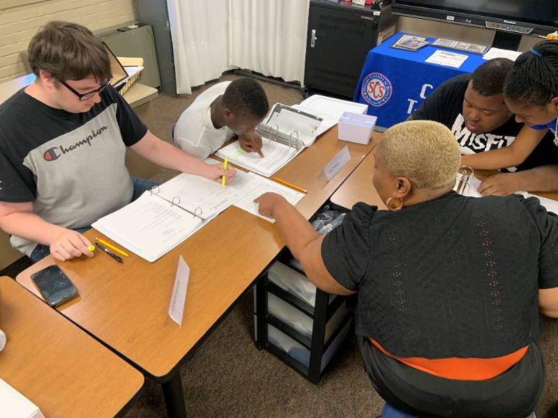 Pre-ETS students participate in a classroom learning session focused on career readiness.