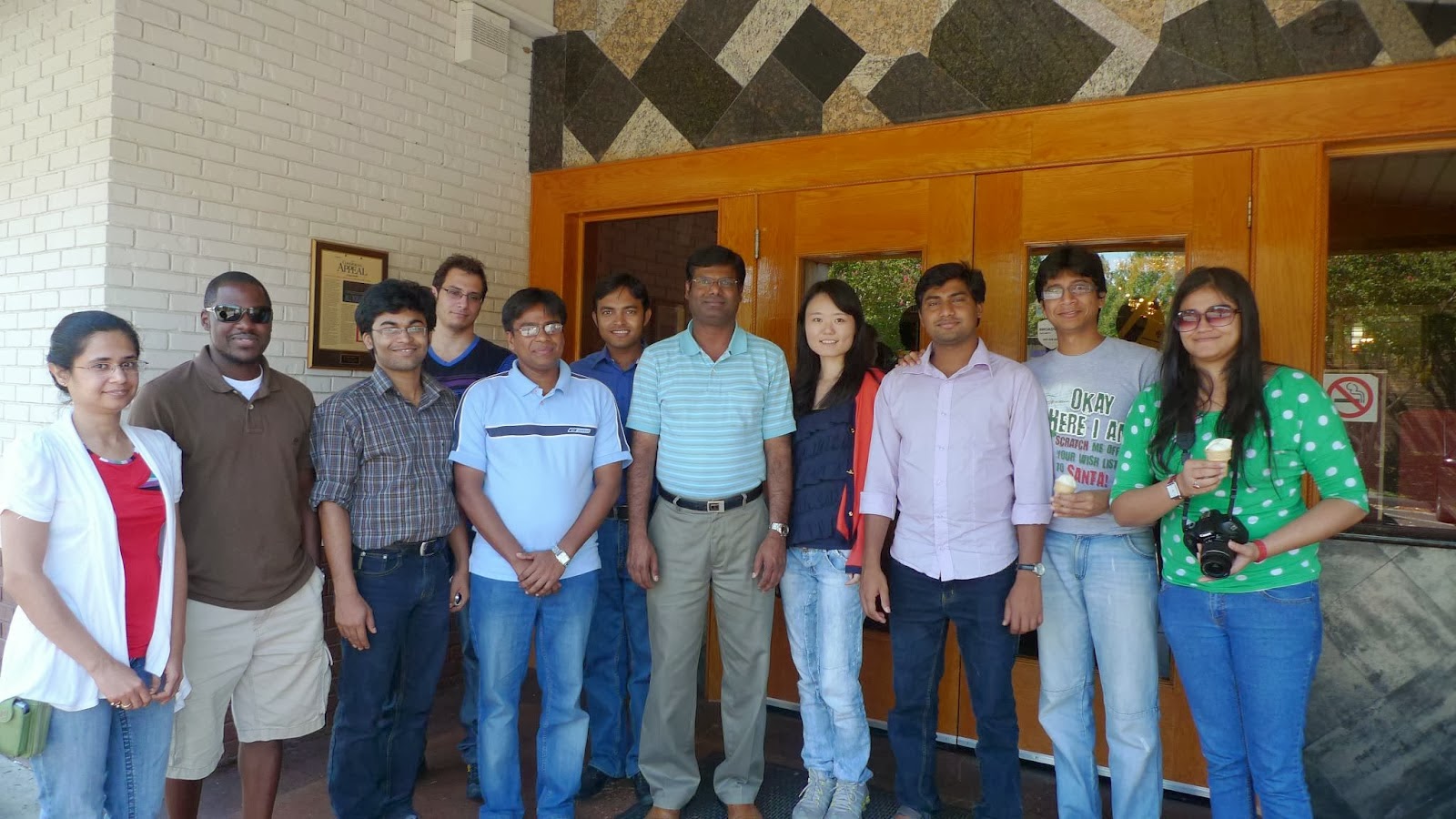EPES Lab Members are at the entrance of Grand Pacific Chinese Restaurant on September 05, 2012