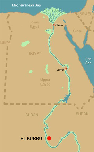 Map of Egypt and Nubia