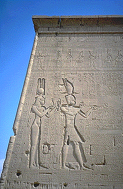 Dendara temple relief