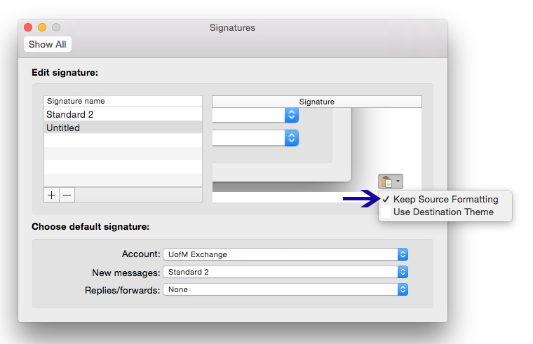 how to add signature in mail mac