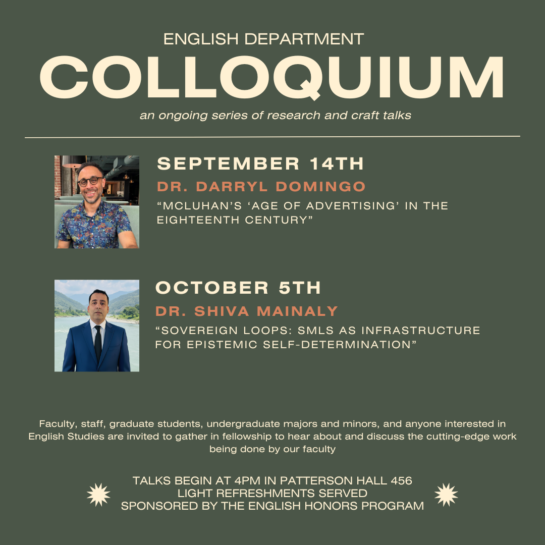 Colloquium Fall 2026