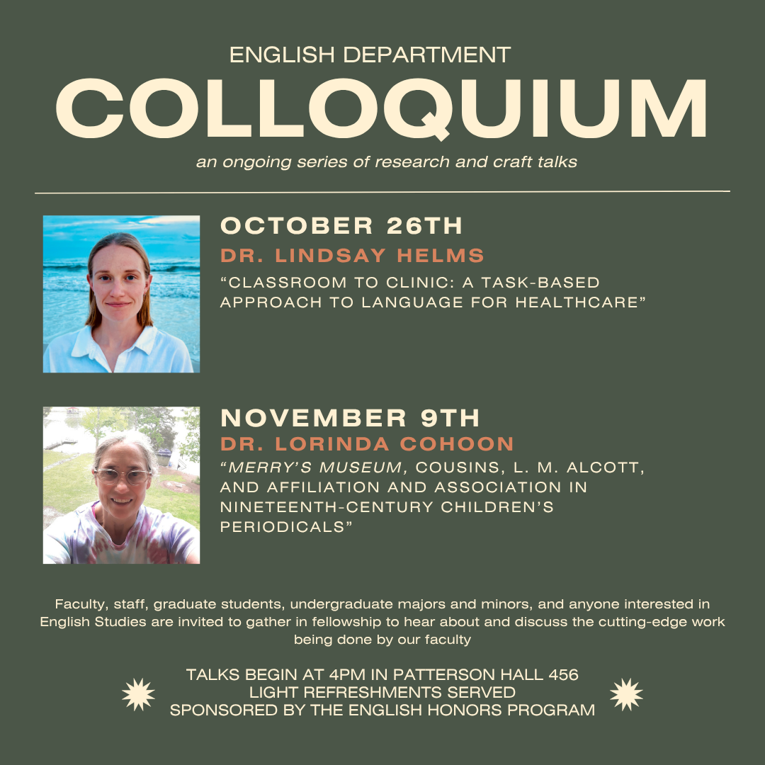 Colloquium Fall 2026
