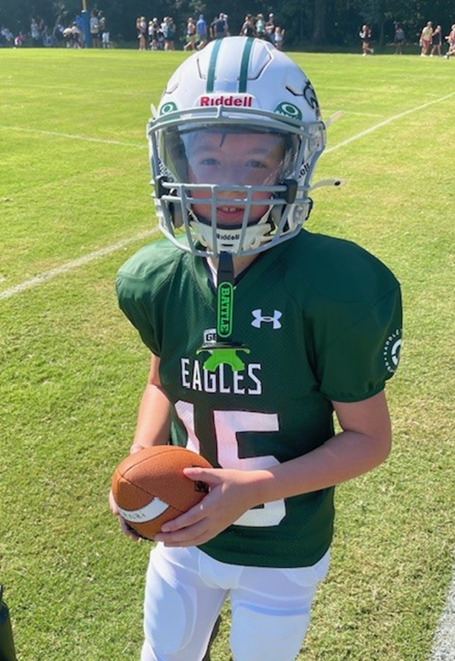 Vardaman son playing football