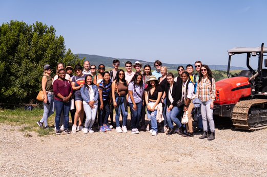 Our students were able to visit a cheese factory, tour their farmlands, and taste true Italian harvest.