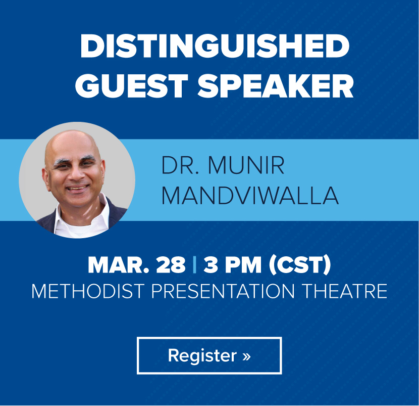 Distinguished Guest Speaker with Dr. Munir Mandviwalla