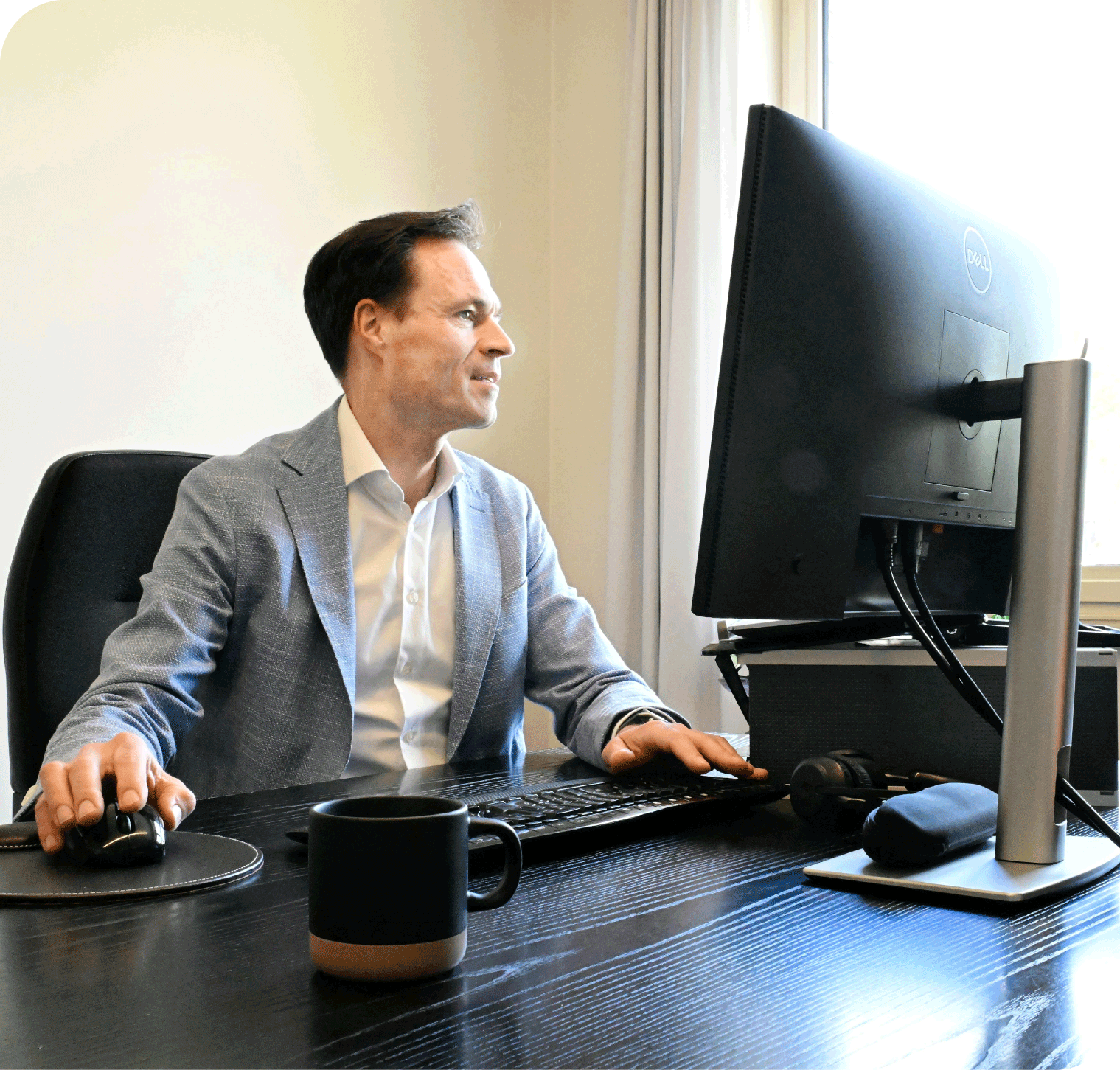 Man at Desk