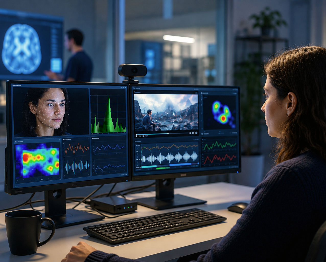 Woman on Computer