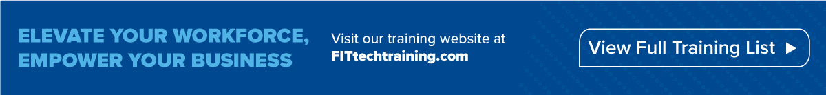 Visit fittechtraining.com for Full Training List