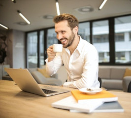 person on laptop