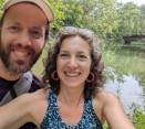 Julie Edelman with husband