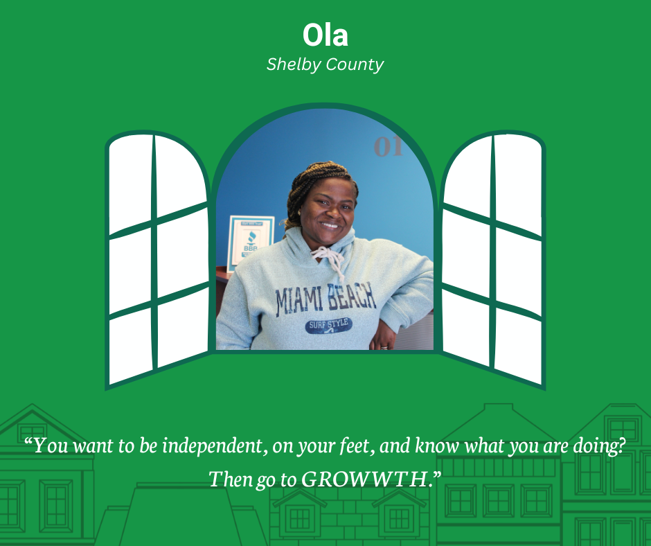 Frame graphic of GROWWTH Participant Ola