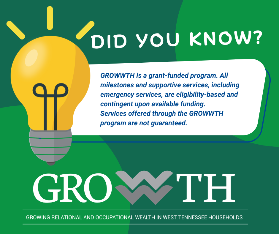Graphic with GROWWTH's new funding language.