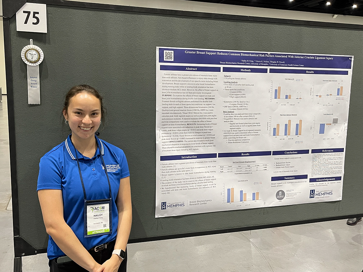 Hailey Fong at ACSM with award-winning presentation