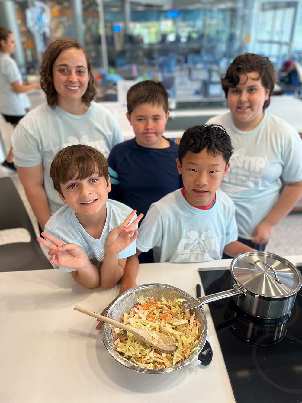 Group of kids at Camp CHEF