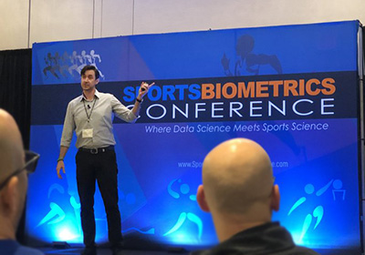 Daniel Greenwood at Sports Biometrics Conference