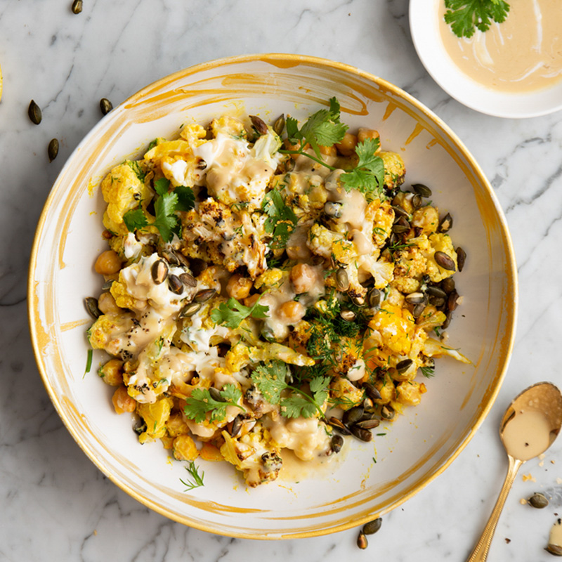 Moroccan Cauliflower Bowls (Vegetarian)