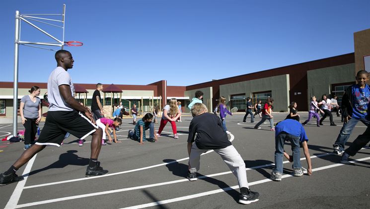 Physical education class