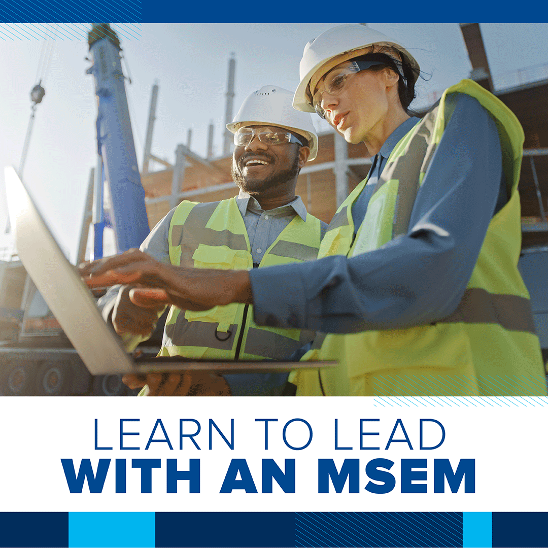 Master of Science in Engineering graphic-learn to lead with an msem
