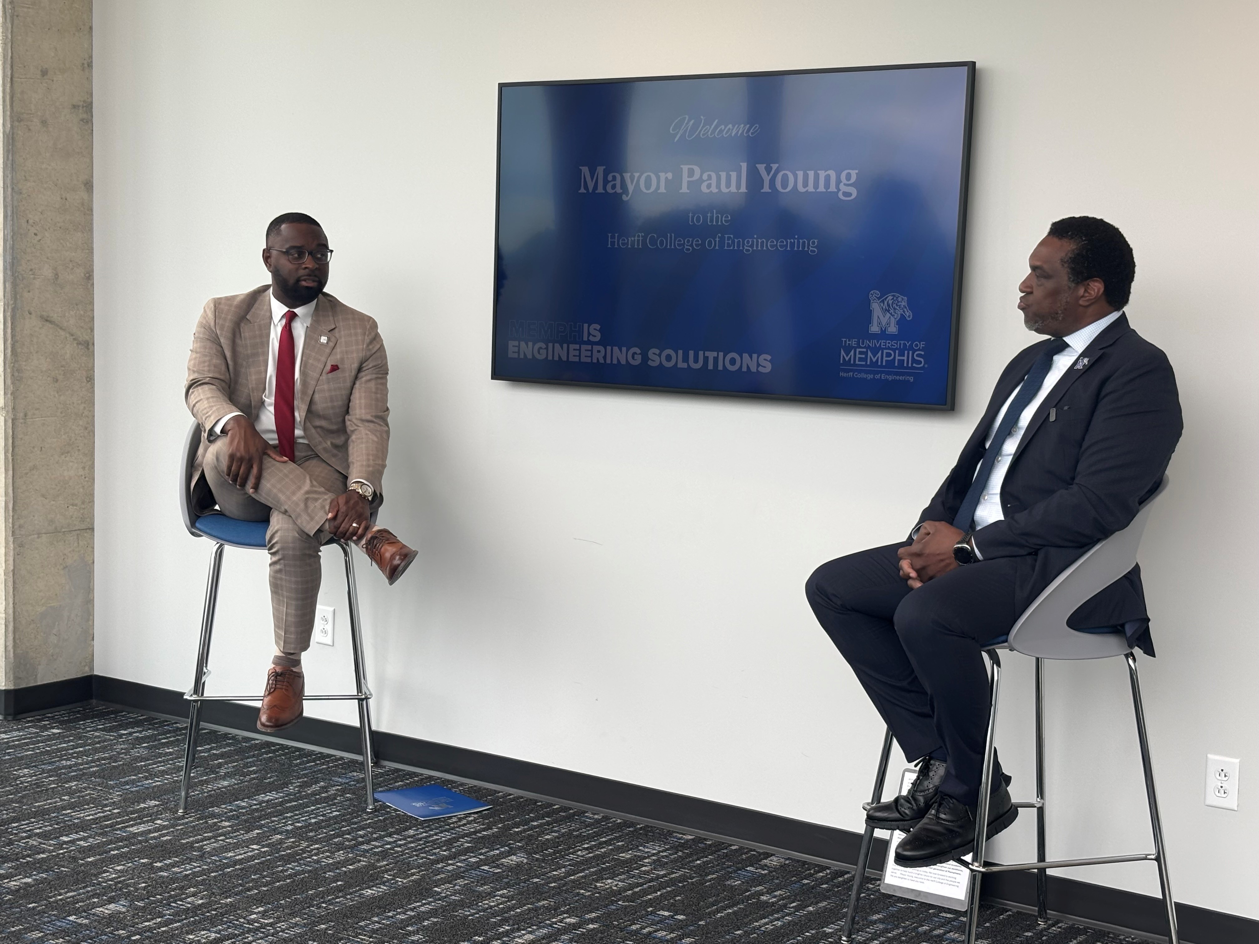 Memphis Mayor Paul Young and Herff Dean Okenwa Okoli